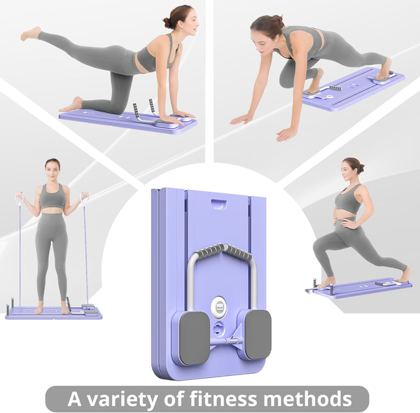 JANUA Pilates board listing graphic showing multiple ways to use the product