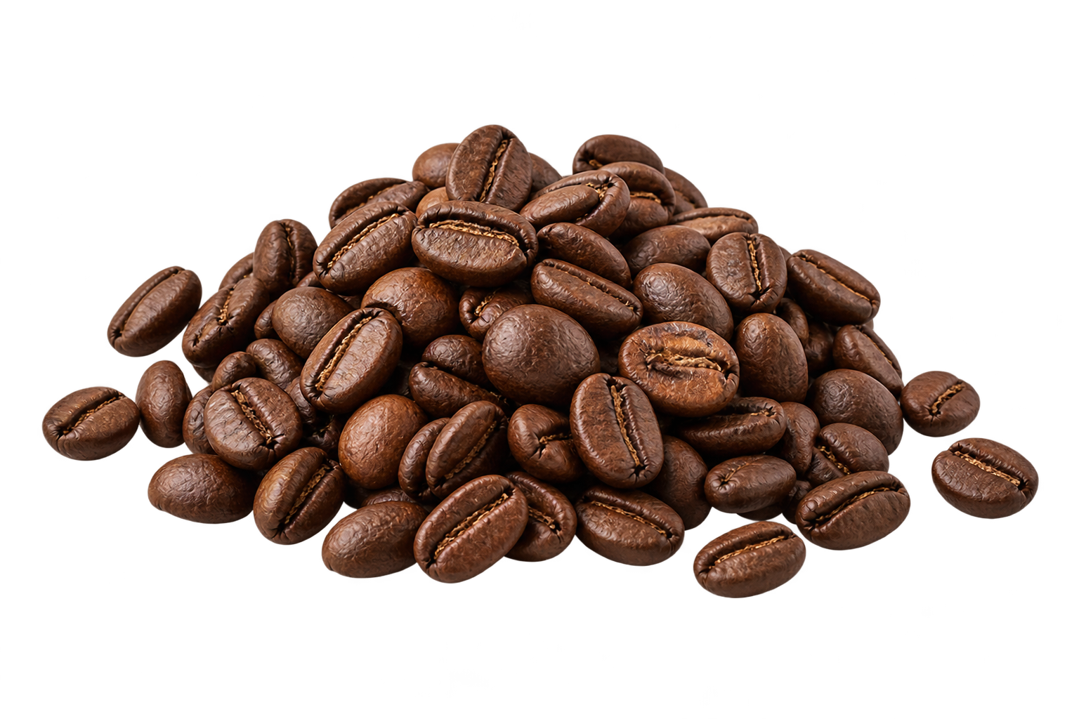 Unbranded roasted coffee beans